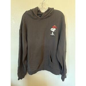 Dumbgood Peanuts Snoopy hoodie in dark Gray